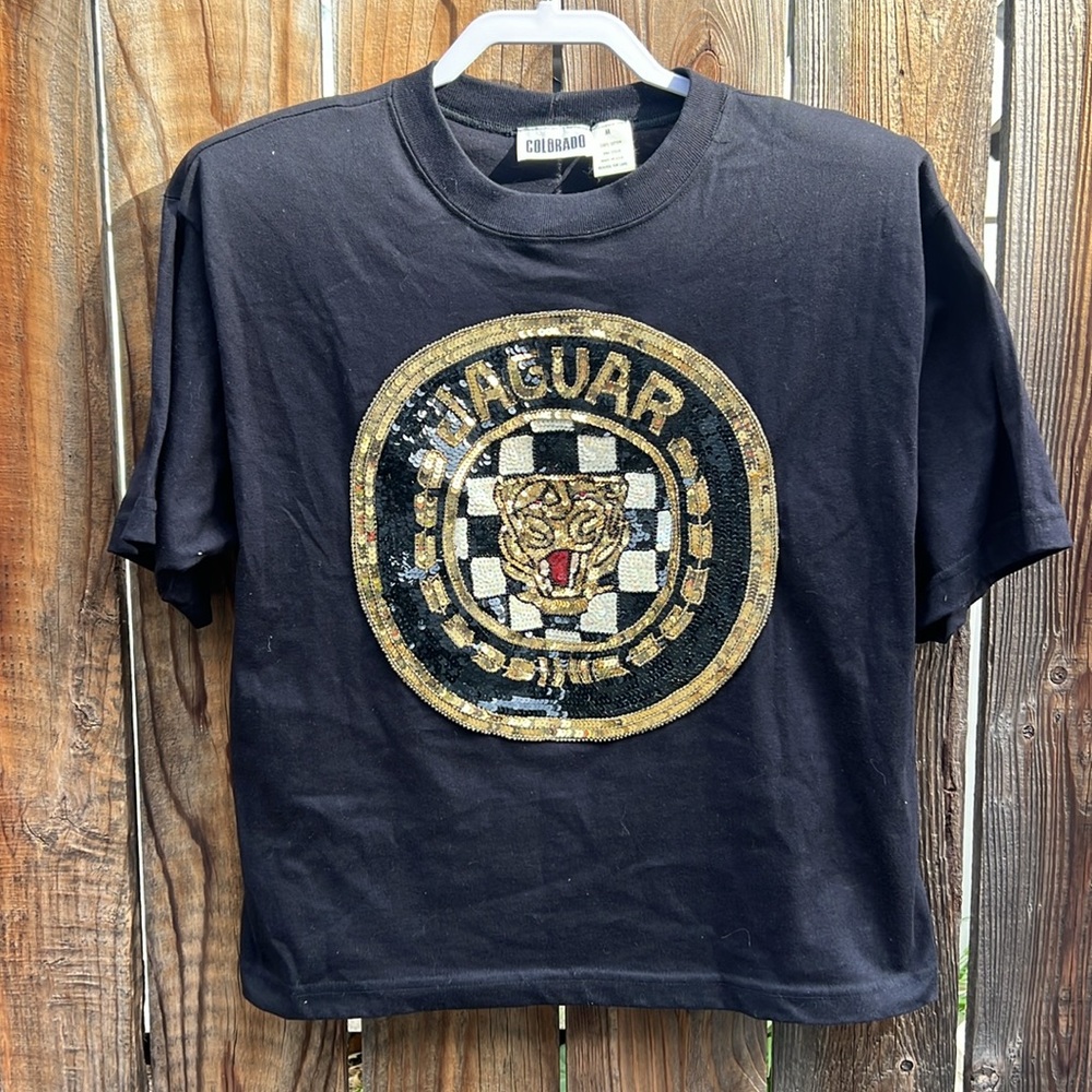 COLORADO | Vintage 80s Jaguar Sequin Shirt